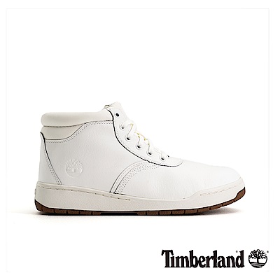 Timberland 男款白色全粒面皮革運動靴|A1OHS