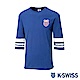 K-SWISS Stripe Sleeve Tee印花短袖T恤-男-藍 product thumbnail 1