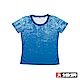 SASAKI 吸濕排汗圓領短袖上衣 女 法瓷藍/亮藍 product thumbnail 1