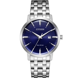 CITIZEN 星辰 Eco-Drive 簡約百搭光動能腕錶-40mm 藍 BM7461-85L