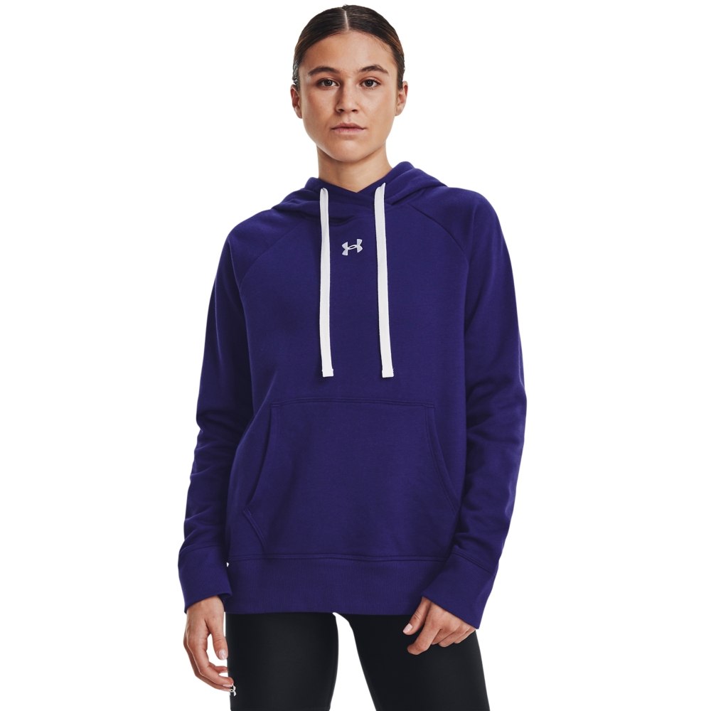 【UNDER ARMOUR】UA 女 Rival Fleece連帽長袖套頭衫