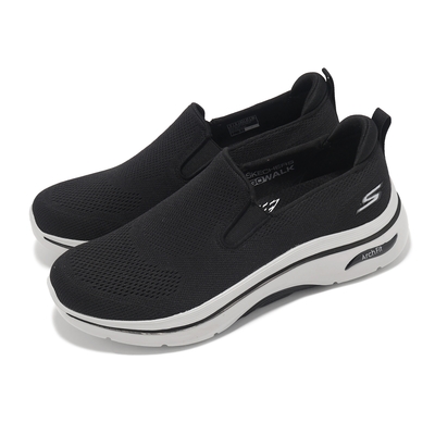 Skechers 休閒鞋 Go Walk Arch Fit 2-Melodious 1 男鞋 黑灰 回彈 健走鞋 216518BKGY