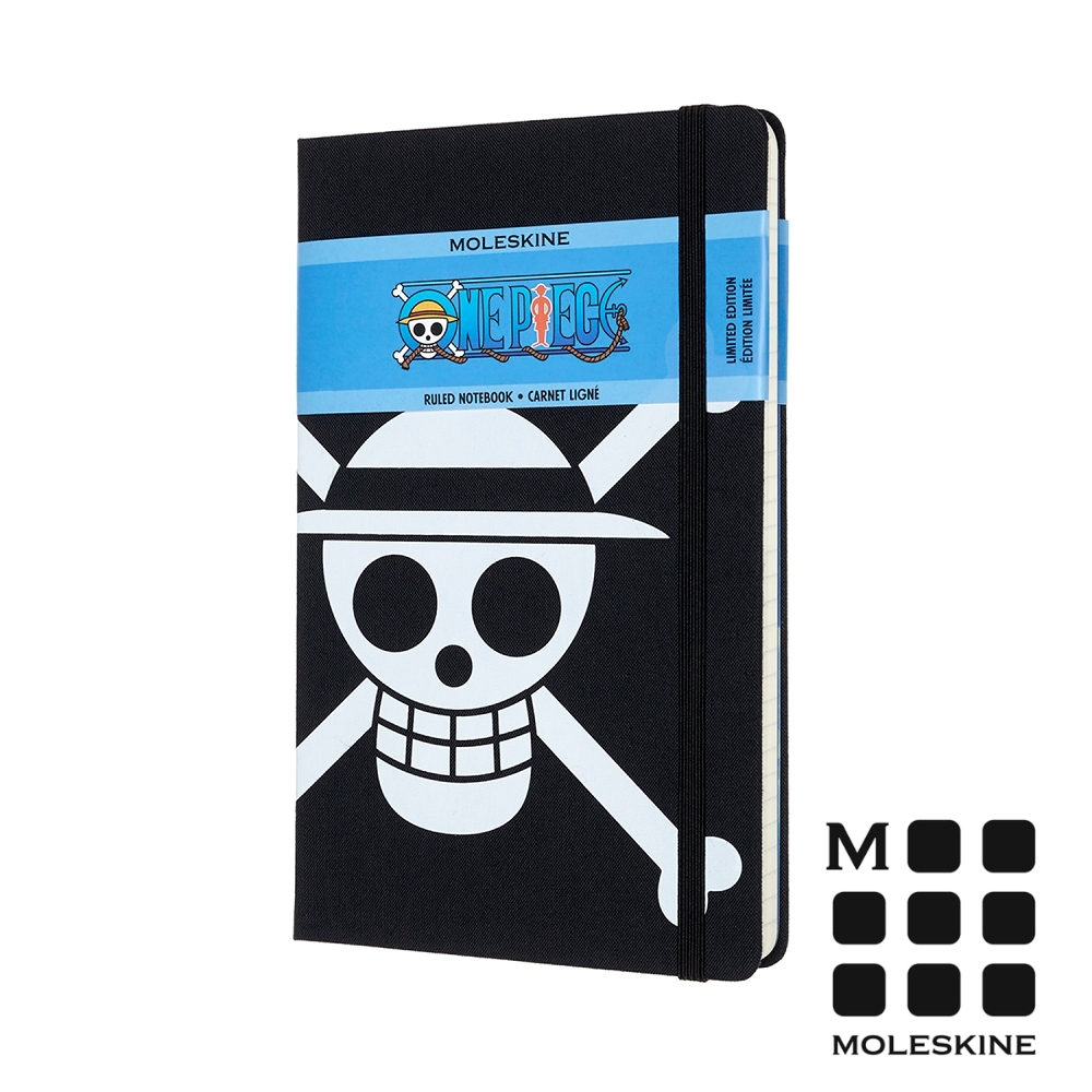 MOLESKINE One Piece航海王限量筆記本(L型) -海賊旗