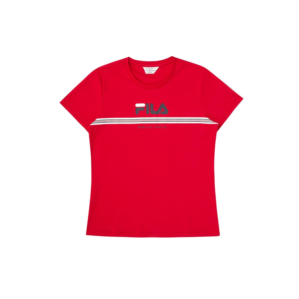 FILA 女短袖圓領T恤-紅色 5TEW-1483-RD product image 1