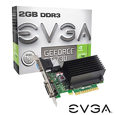 艾維克 EVGA GT730 2GB Ref. DDR3 64bitPCI-E 圖形加速卡