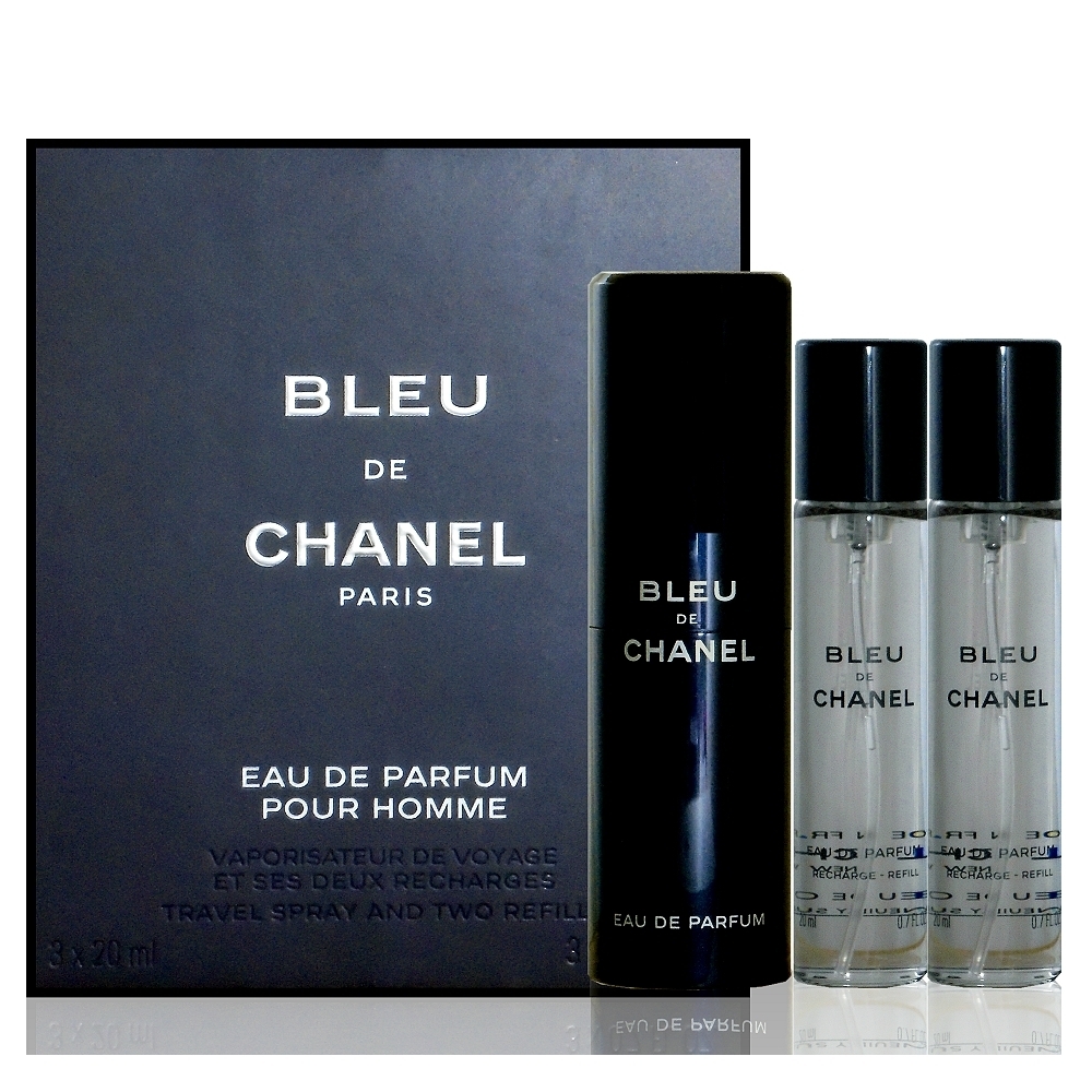 Chanel Bleu De Chanel 藍色男性香精 20ml x 3 行動攜帶版 | CHANEL | Yahoo奇摩購物中心