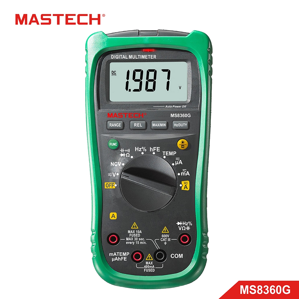 MASTECH 邁世 MS8360G 數字萬用表 NCV hFE 二極體OCV3.0V 相對測量 進度條