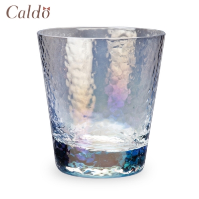 【Caldo卡朵生活】迷幻質感家用耐熱玻璃水杯350ML(快)
