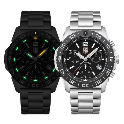 LUMINOX 雷明時Pacific Diver Chrono太平洋潛行者雙曆計時腕錶 – 黑 / 3142