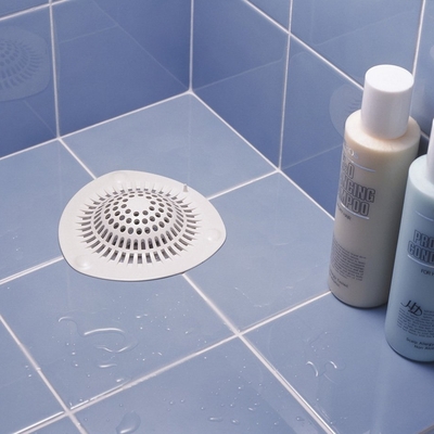 日本LEC浴室地板排水口專用毛髮過濾器2入裝 (L型)