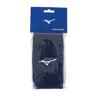 Mizuno Wristband [32TY0Y0014Q] 腕帶 護腕 運動 毛巾 吸汗 包覆佳 1入 15cm 藍白