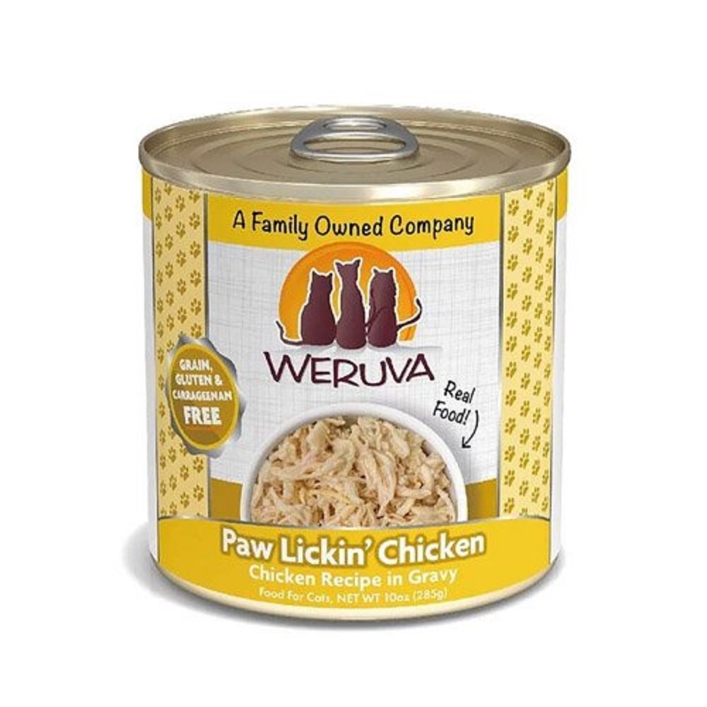 WERUVA唯美味無穀(無卡拉膠)貓用主食罐-吮掌回味雞胸肉 10oz(285g) x 12入組(購買第二件贈送寵物零食x1包)