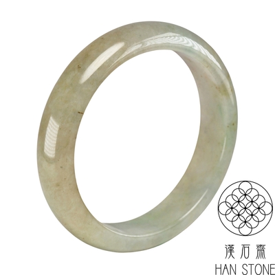 【漢石齋】天然翡翠A貨 手鐲玉鐲 冰糯種黃翡(手圍17.9/版寬14mm)