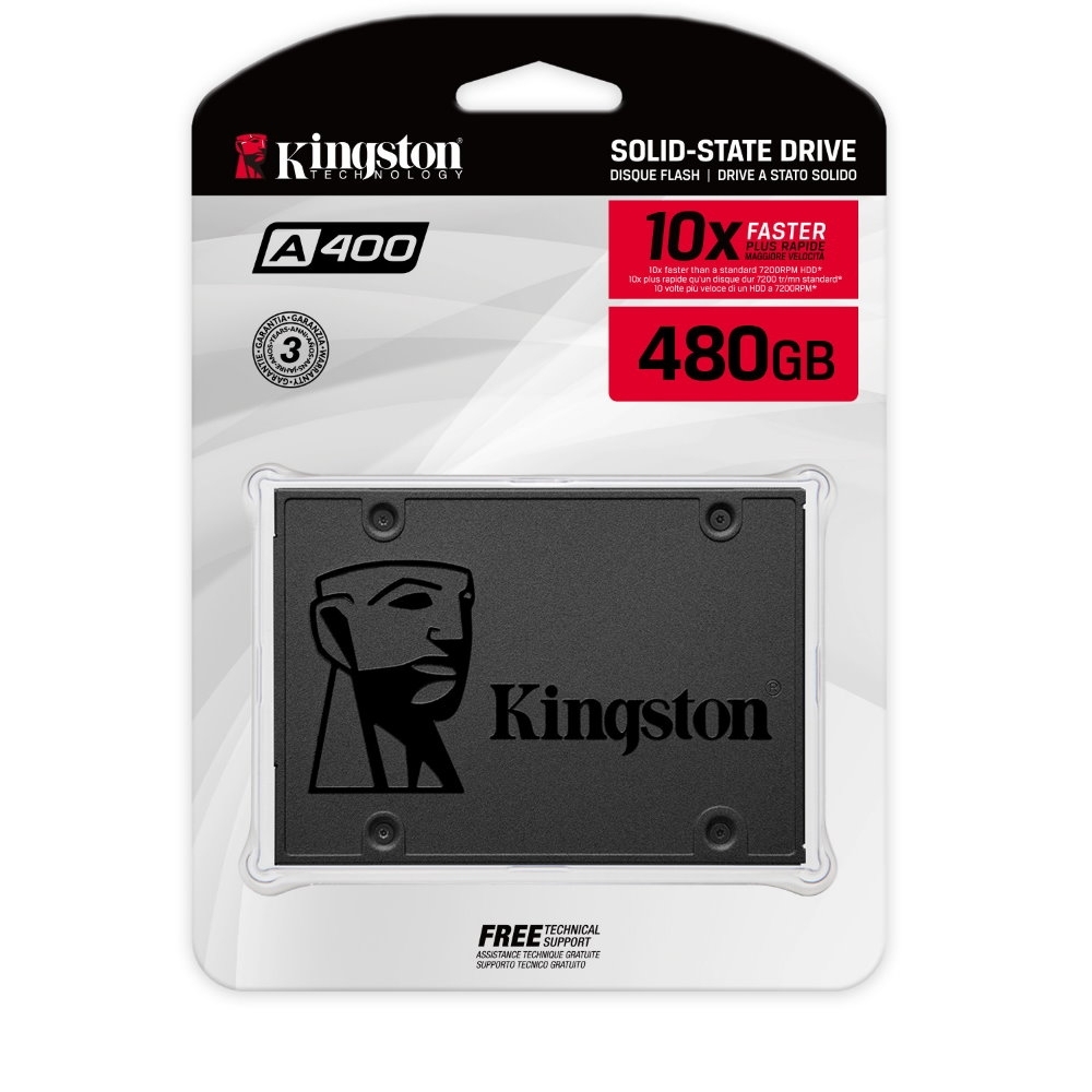 金士頓 Kingston SA400S37/480G A400 SATA3 2.5" 480G SSD 固態硬碟