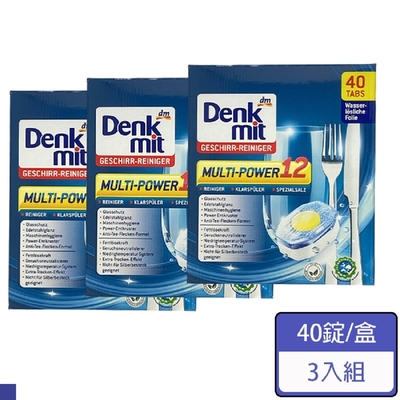 DM Denkmit 洗碗機專用 12重功效洗碗錠 40錠 3入組