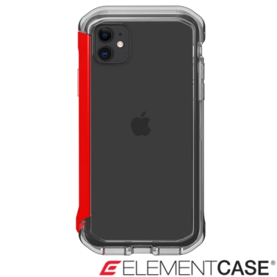 美國 Element Case iPhone 11 Rail 神盾軍規殼 - 晶透紅