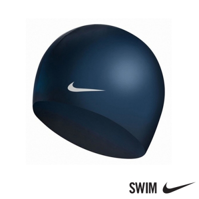 NIKE 競速矽膠泳帽 運動 機能 泳帽 男女 藍 93060-440