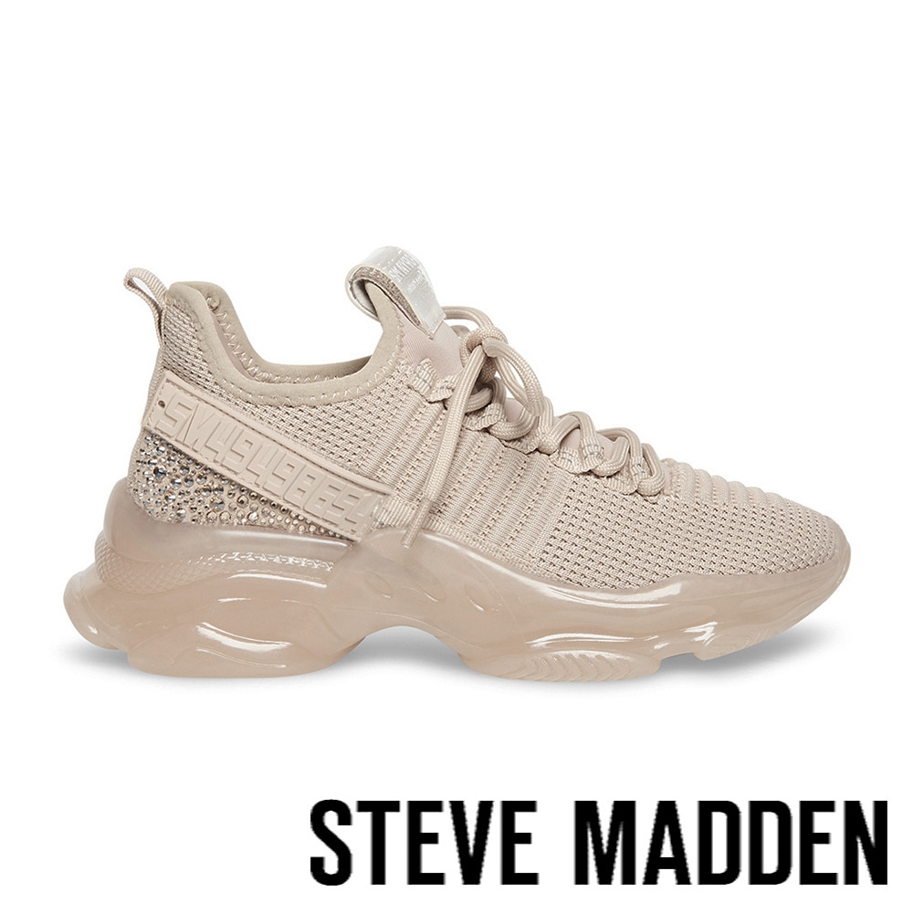 STEVE MADDEN-MAXILLA-R 透氣增高運動休閒鞋-焦糖色