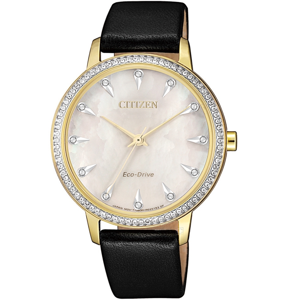 CITIZEN 璀璨魅力光動能女錶(FE7042-07D)36mm