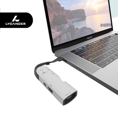 LYCANDER 5合1 雙 USB-C 多端口集線器