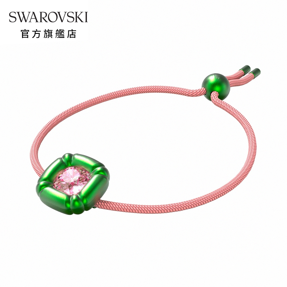 SWAROVSKI 施華洛世奇 DULCIS 綠色枕形切割手鏈