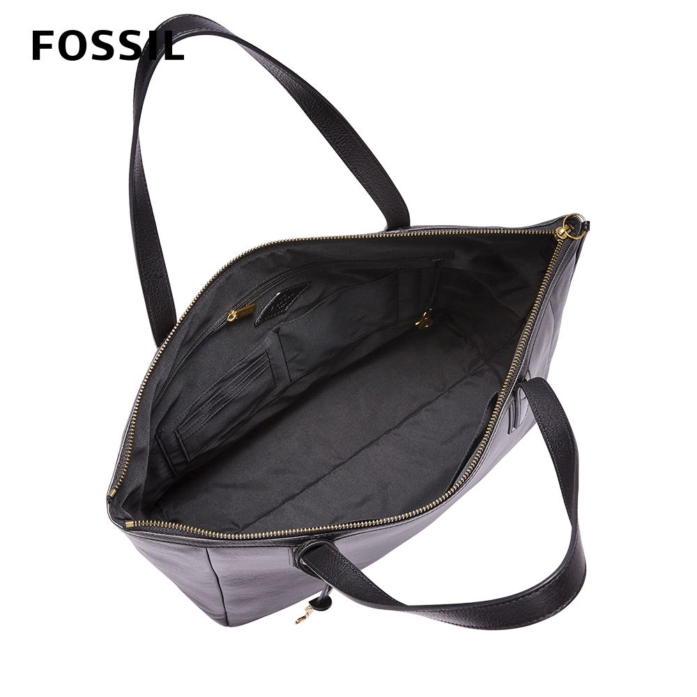 FOSSIL Sydney 柔軟真皮托特包-黑色SHB2815001 | 手提/手拿包| Yahoo