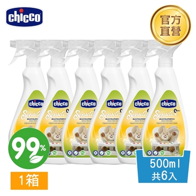 chicco-多功能抗菌清潔噴霧-綠茶萃取500ml *6入(一箱)