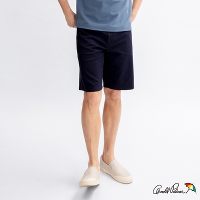 Arnold Palmer -男裝-COOLMAX斜紋五袋修身短褲-深藍色