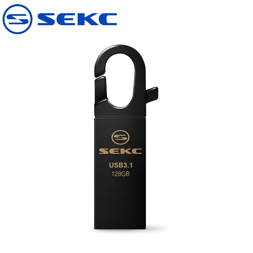 SEKC SDM32 128GB USB3.1高速金屬扣環隨身碟