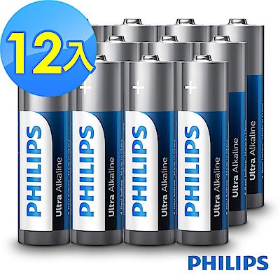 【PHILIPS飛利浦】3號超鹼電池( 12顆 )