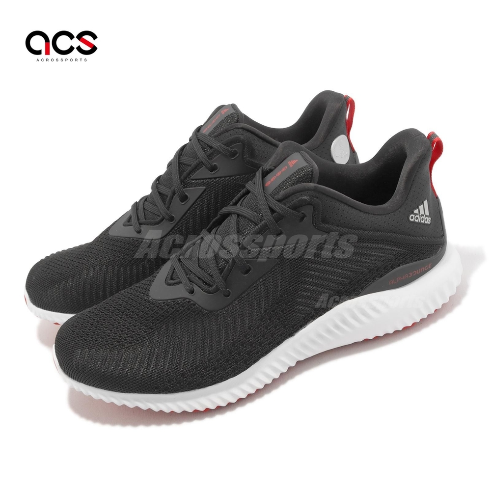 adidas 慢跑鞋 Alphabounce EK 男鞋 女鞋 黑 紅 新年 兔飛猛進 兔年 運動鞋 愛迪達 ID4258