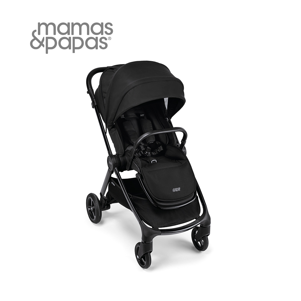 Mamas&Papas Strada雙向 高景觀 避震輪 可平躺 新生兒 嬰兒手推車 0m+(爵士碳黑)