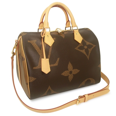 LV M44602 Monogram超大LOGO Speedy 30手提/肩背包(附背帶)