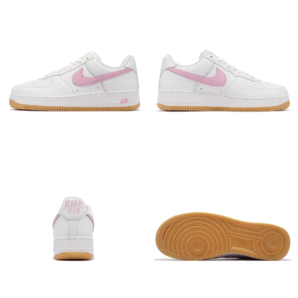 Nike 休閒鞋Air Force 1 Low Retro ESS 男女鞋AF1 白粉紅膠底黑白熊貓