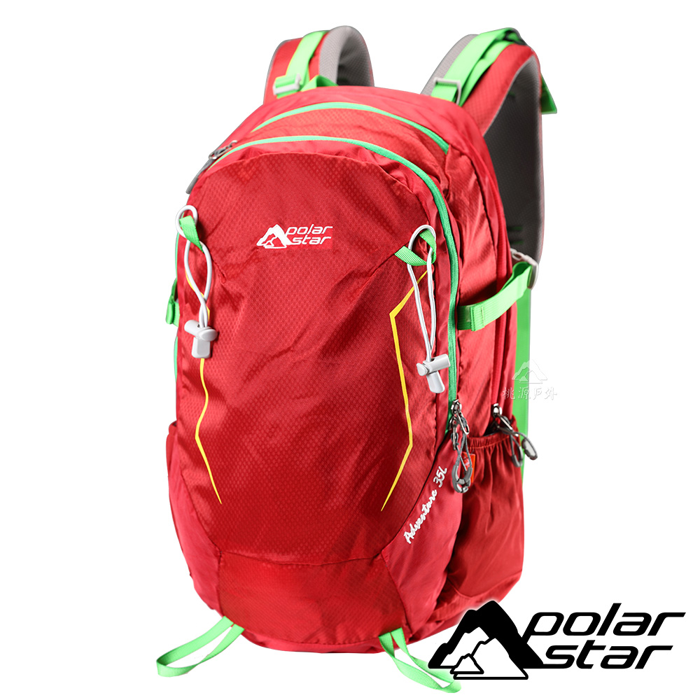 【PolarStar】透氣網架背包35L『紅』P18728