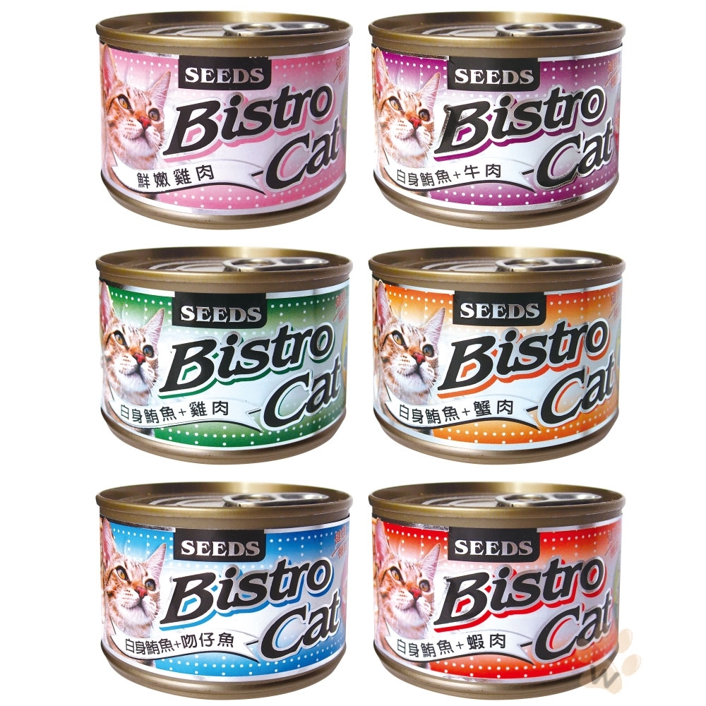 SEEDS 聖萊西 Bistro Cat特級銀貓健康大罐170g-12罐組