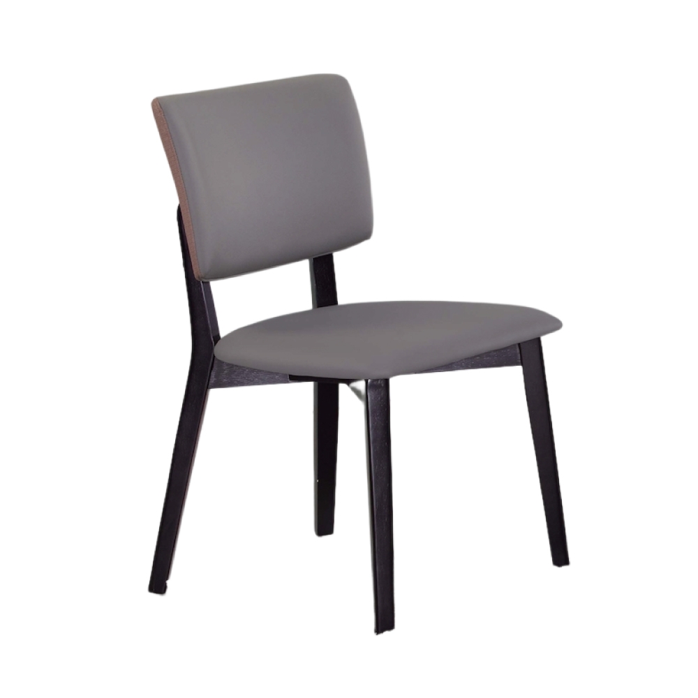 文創集 亞莉特灰色科技布餐椅二入組合(二張餐椅組合販售出貨)-48x48x85cm免組
