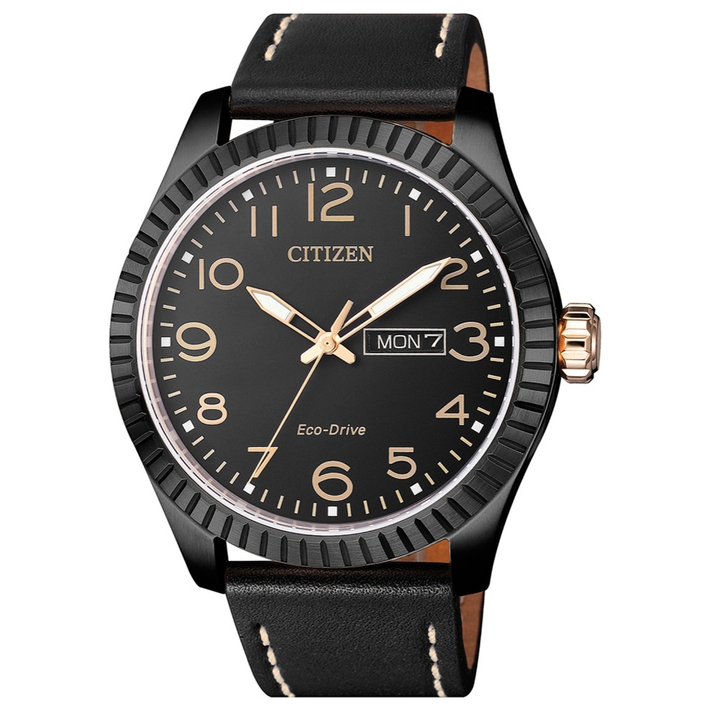 CITIZEN 星辰 光動能限量款復刻傳奇時尚男錶(BM8538-10E)-黑/42mm