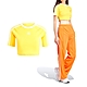 Adidas 3-Stripes Baby Tee 女款 黃色 短版 運動 休閒 上衣 短袖 IP0660 product thumbnail 1