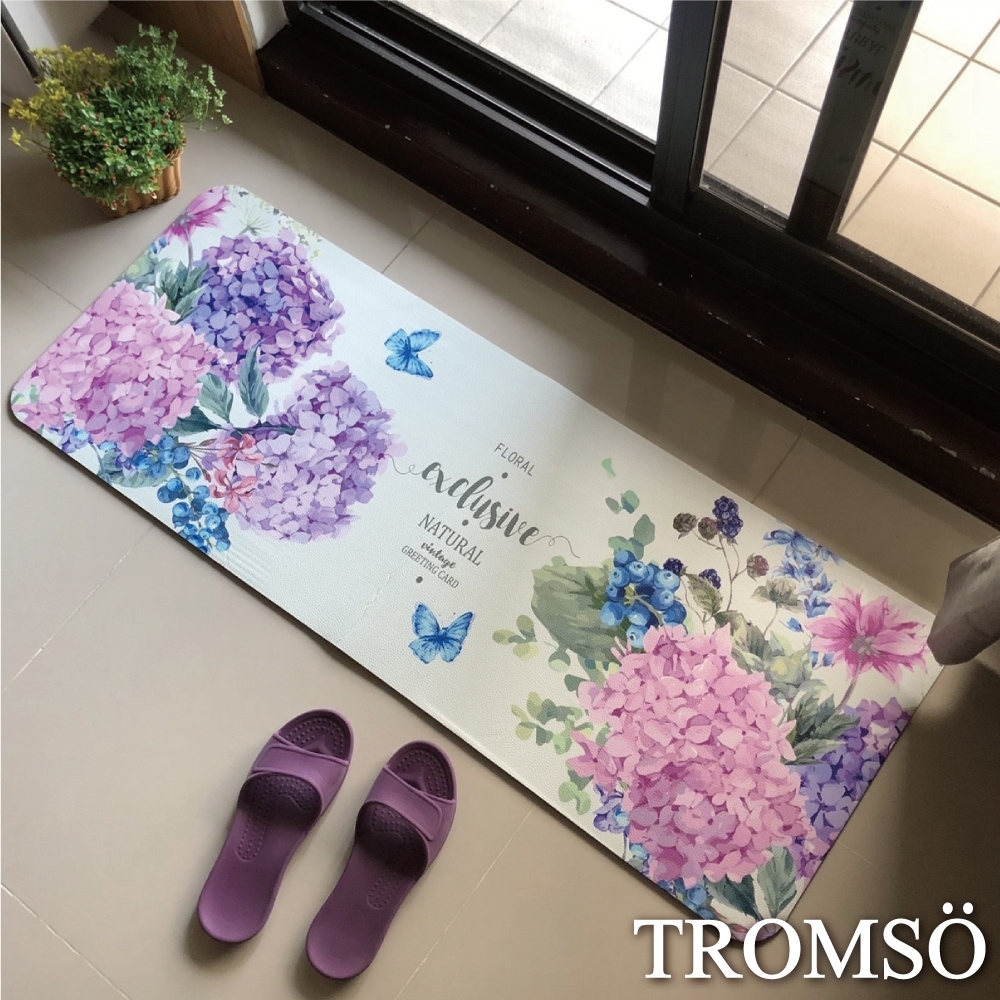 TROMSO 廚房防油皮革地墊- K308繡球花語