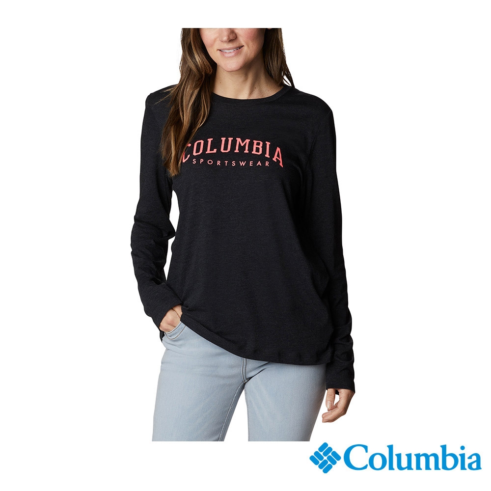 Columbia哥倫比亞 女款 長袖上衣-黑色 UAK02770BK / FW22 product image 1