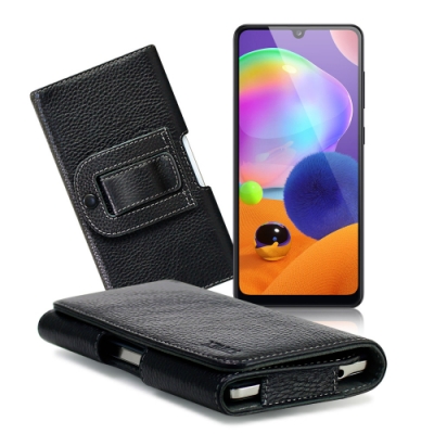 Xmart for Samsung Galaxy M11 / Samsung Galaxy A31 A51 麗緻真皮腰掛皮套