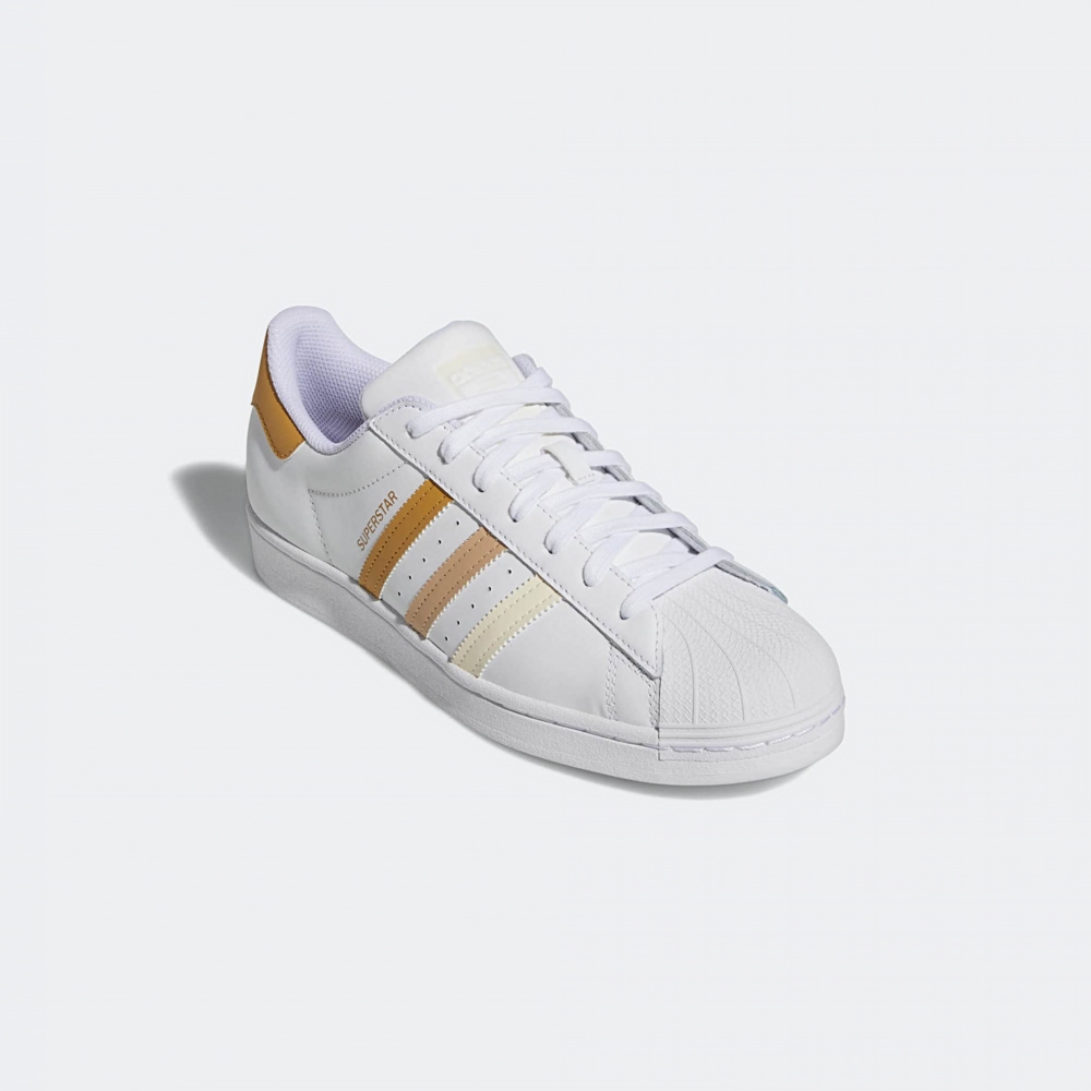 adidas 休閒鞋 男鞋 女鞋 運動鞋 SUPERSTAR 白黃 HP5500