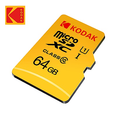 【Kodak】64GB UHS-I U1 MicroSD記憶卡-無附轉卡