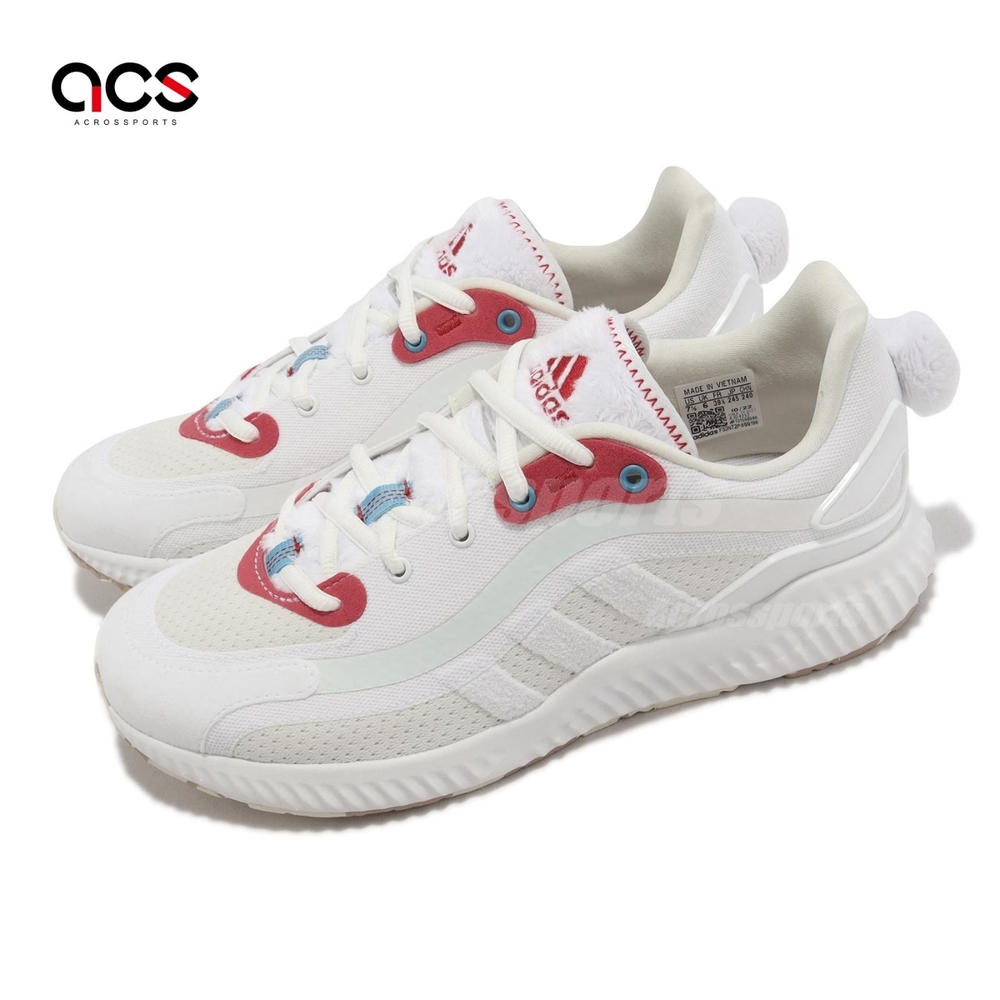 adidas 慢跑鞋 Jelly Bounce 女鞋 白 紅 CNY 新年 兔年 兔子尾巴 運動鞋 愛迪達 ID4252