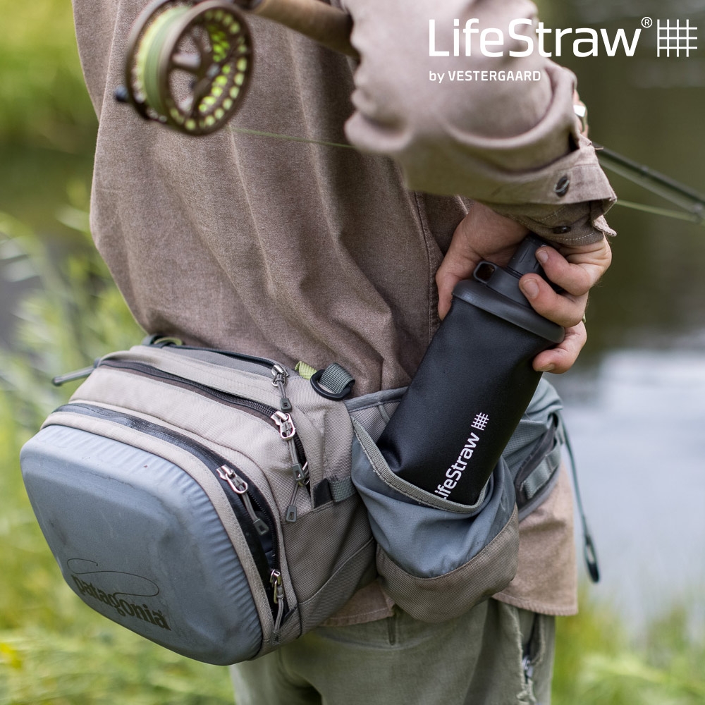 LifeStraw Peak 頂峰軟式水瓶 650ml｜深灰