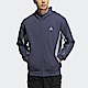 Adidas ST BLOK KNJKT [HM5145] 男 連帽外套 亞洲尺寸 運動 訓練 棉質 舒適 愛迪達 藍 product thumbnail 1