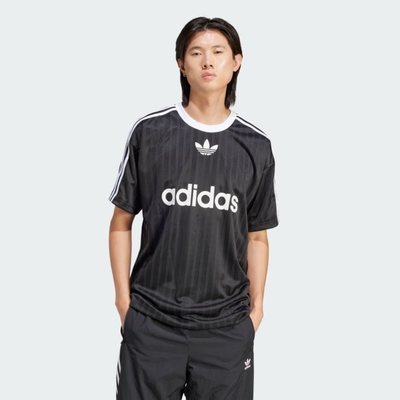 adidas 愛迪達 上衣 男款 短袖上衣 運動 三葉草 國際碼 ADICOLOR POLY T 黑 IU2341