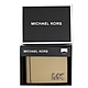 MICHAEL KORS Hudson 立體MK Logo水波紋皮革雙鈔票層對開式短夾禮盒(駝色) product thumbnail 1