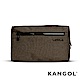 KANGOL 韓國經典側背休閒包/學生包/情侶包-混織棕 KG1152 product thumbnail 1